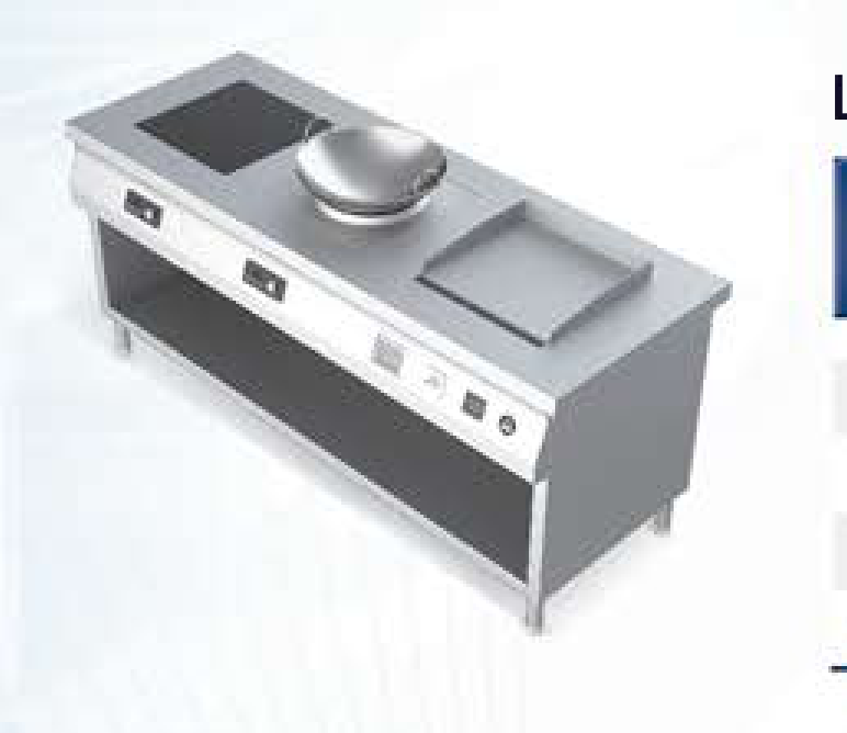 Live Counter Kadai + Wok - Commercial Induction Equipment